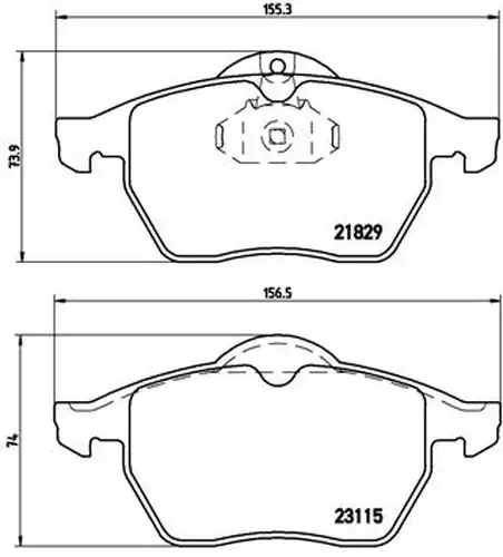 накладки BREMBO P 59 022