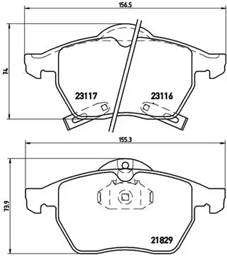 накладки BREMBO P 59 029