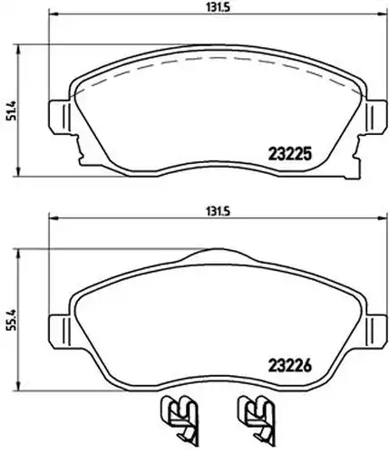 накладки BREMBO P 59 036