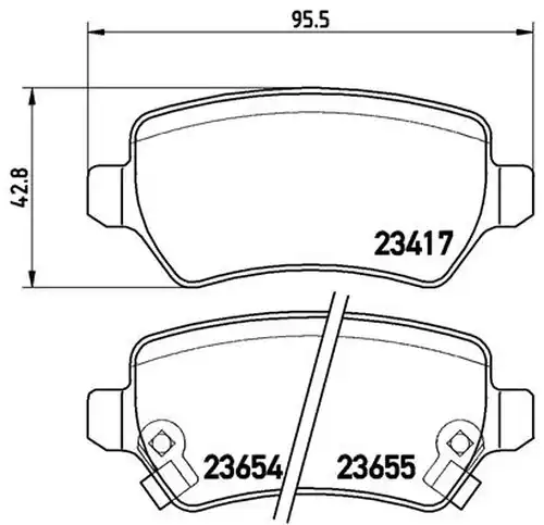 накладки BREMBO P 59 038