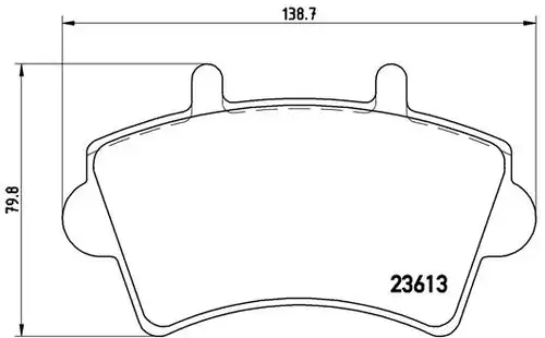 накладки BREMBO P 59 039