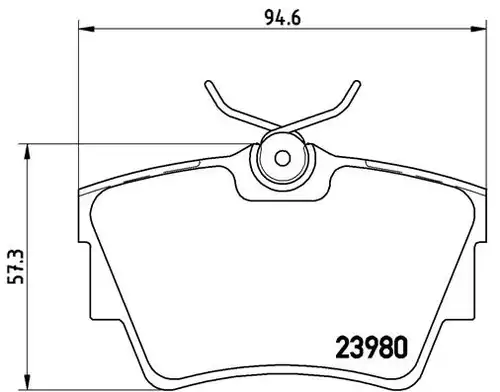 накладки BREMBO P 59 041