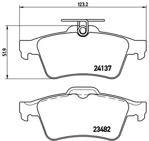 накладки BREMBO P 59 042