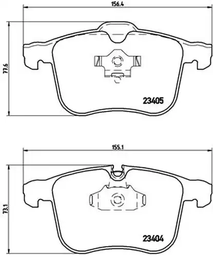 накладки BREMBO P 59 046