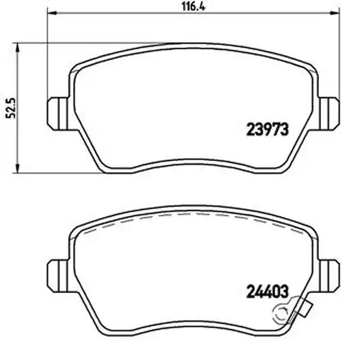 накладки BREMBO P 59 050