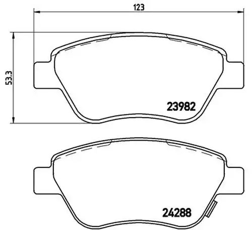 накладки BREMBO P 59 051