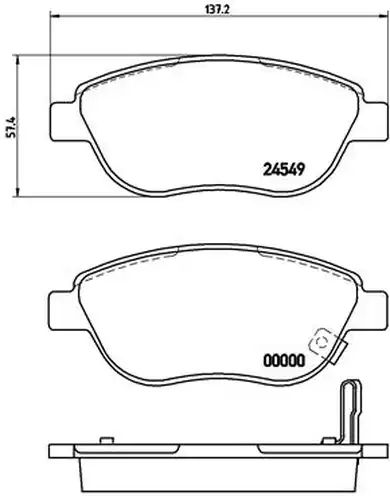 накладки BREMBO P 59 052