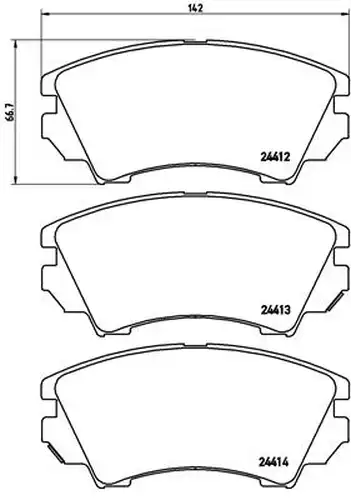 накладки BREMBO P 59 055