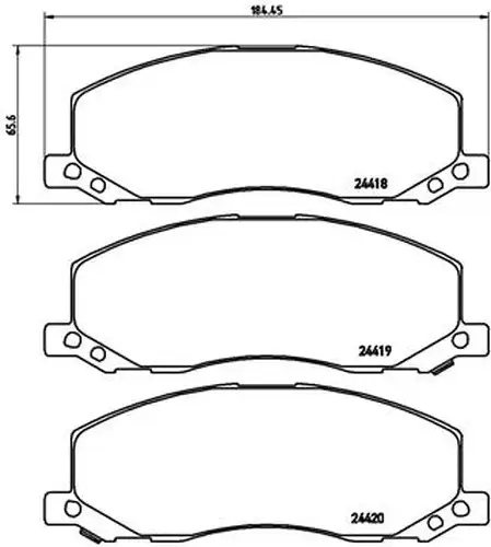 накладки BREMBO P 59 058