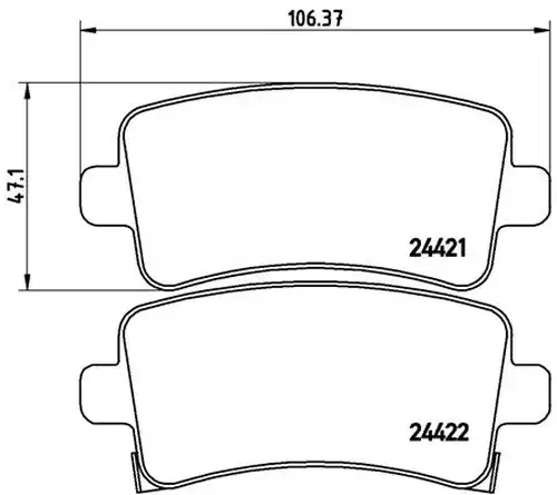 накладки BREMBO P 59 059