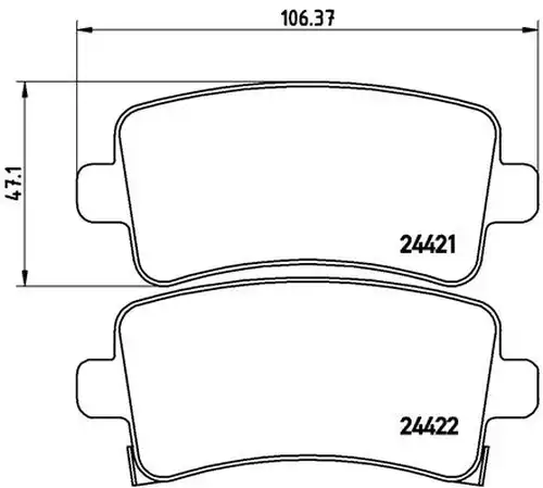 накладки BREMBO P 59 060