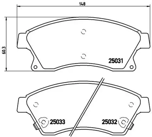 накладки BREMBO P 59 076