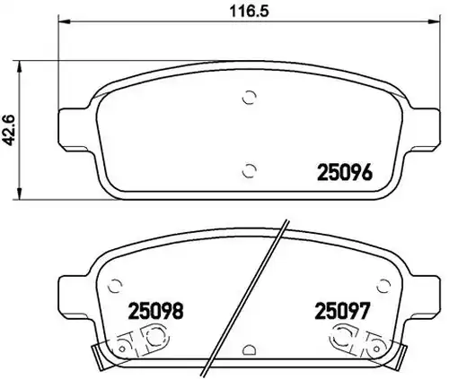 накладки BREMBO P 59 080