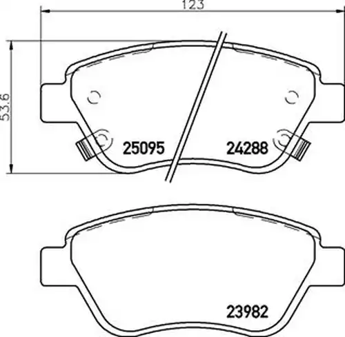 накладки BREMBO P 59 081