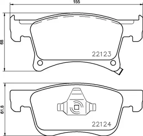 накладки BREMBO P 59 083