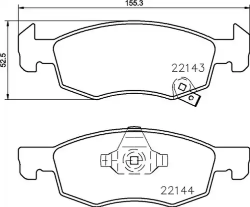 накладки BREMBO P 59 084