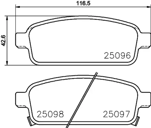 накладки BREMBO P 59 087