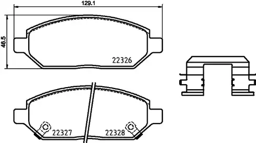 накладки BREMBO P 59 088