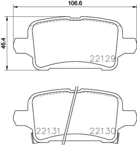 накладки BREMBO P 59 090