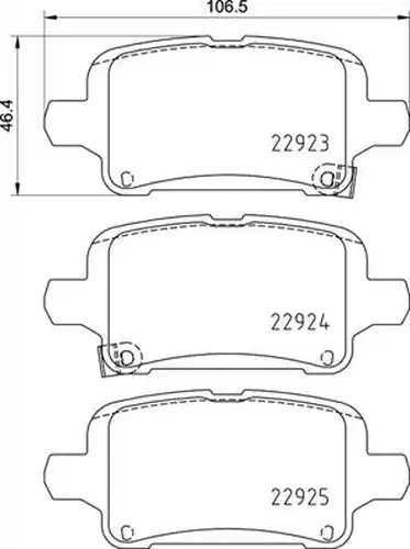 накладки BREMBO P 59 095