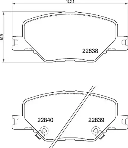 накладки BREMBO P 59 096