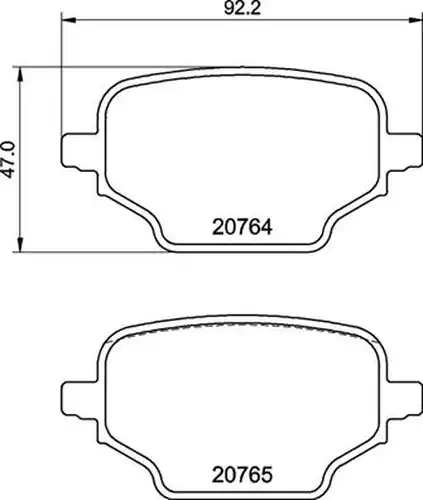 накладки BREMBO P 59 098