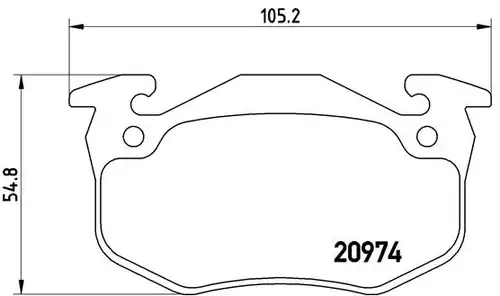 накладки BREMBO P 61 032