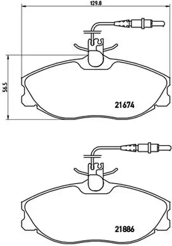 накладки BREMBO P 61 057