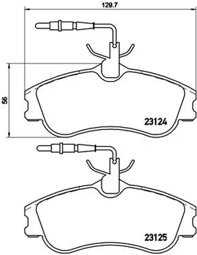 накладки BREMBO P 61 060