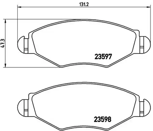 накладки BREMBO P 61 063