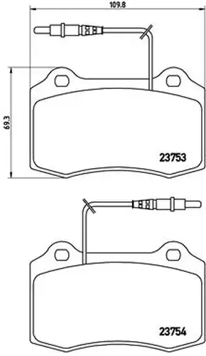 накладки BREMBO P 61 064