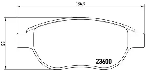 накладки BREMBO P 61 068