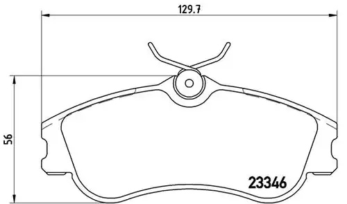 накладки BREMBO P 61 069