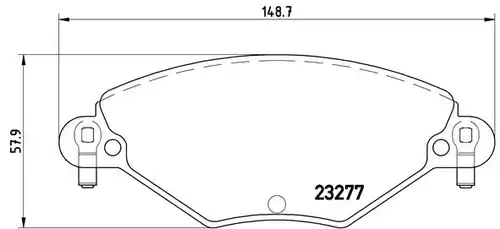 накладки BREMBO P 61 071