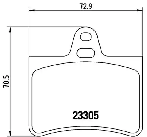 накладки BREMBO P 61 073