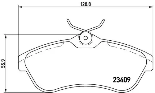 накладки BREMBO P 61 075