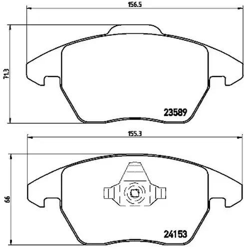 накладки BREMBO P 61 076