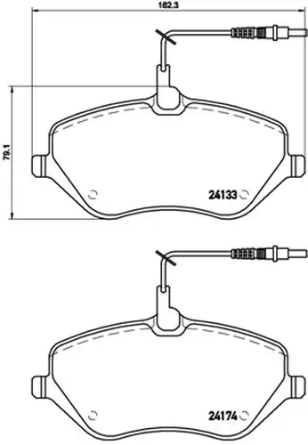 накладки BREMBO P 61 078