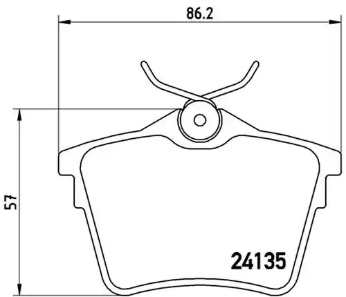 накладки BREMBO P 61 079