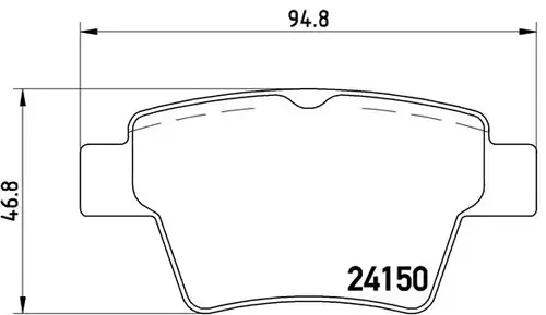 накладки BREMBO P 61 080