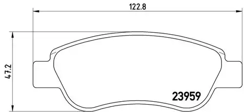 накладки BREMBO P 61 081