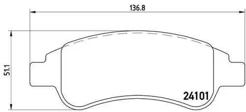 накладки BREMBO P 61 082