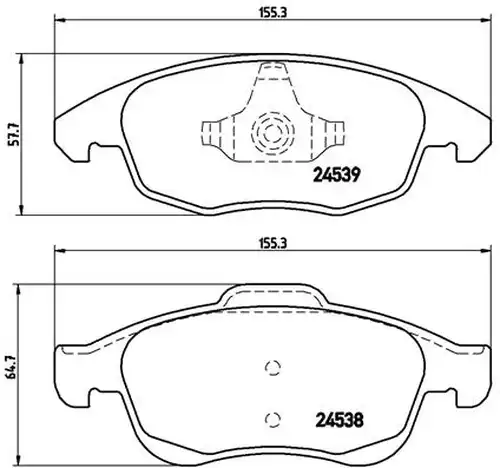 накладки BREMBO P 61 083