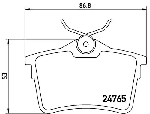 накладки BREMBO P 61 084