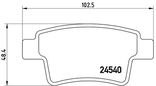 накладки BREMBO P 61 085