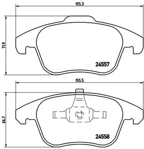 накладки BREMBO P 61 086