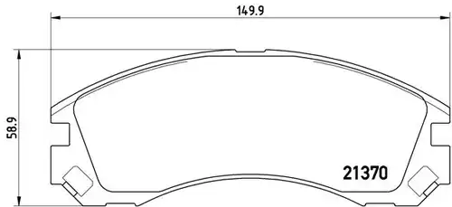 накладки BREMBO P 61 089