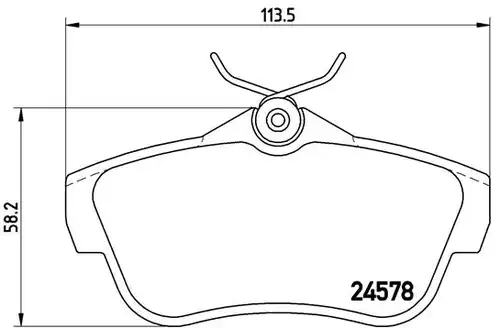 накладки BREMBO P 61 095