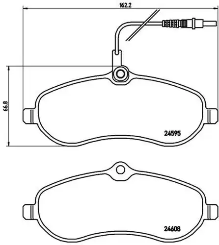 накладки BREMBO P 61 096