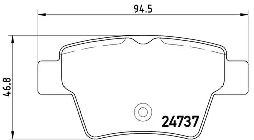 накладки BREMBO P 61 100